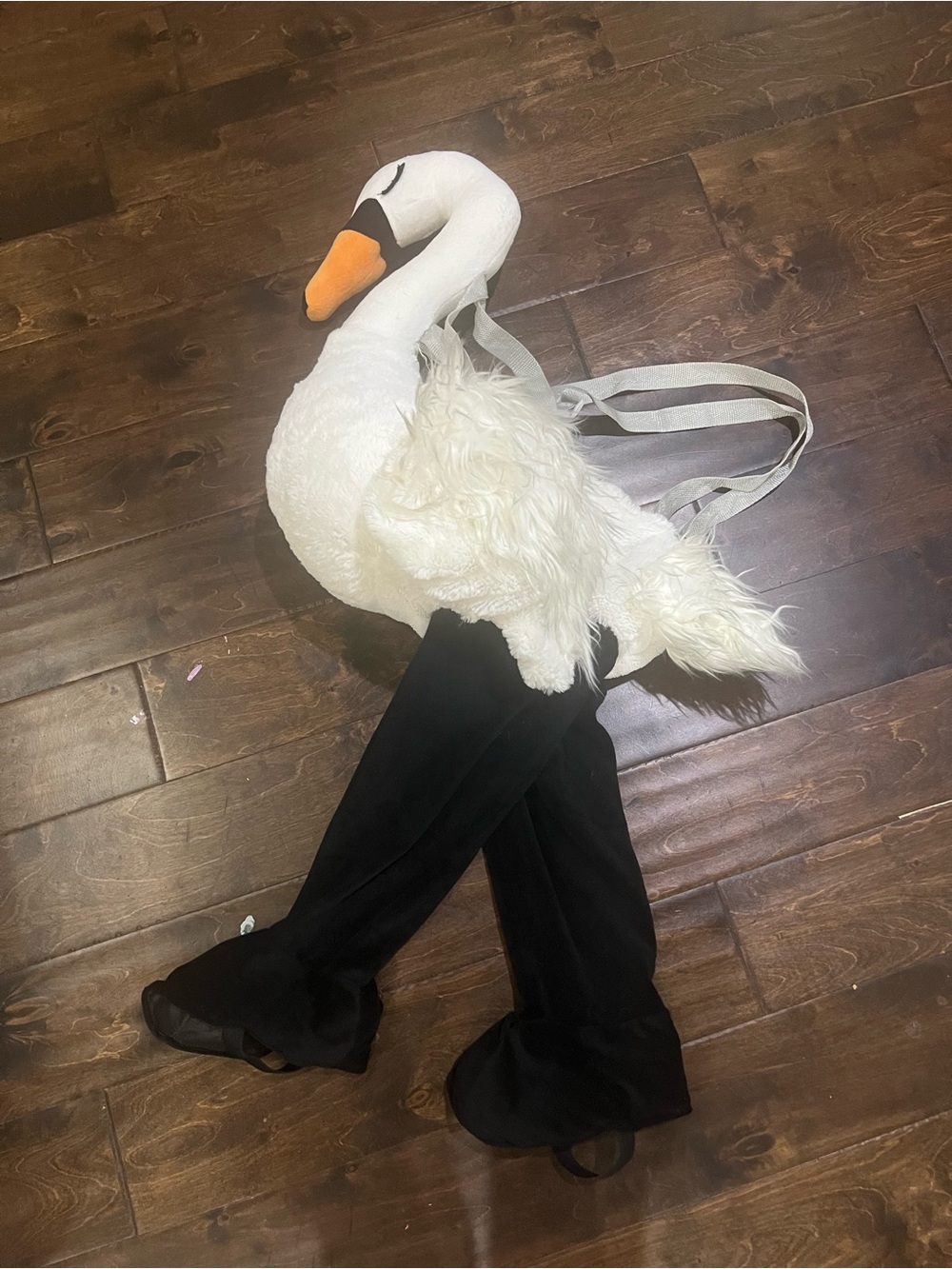 White Swan Kids Costume with Black Pants